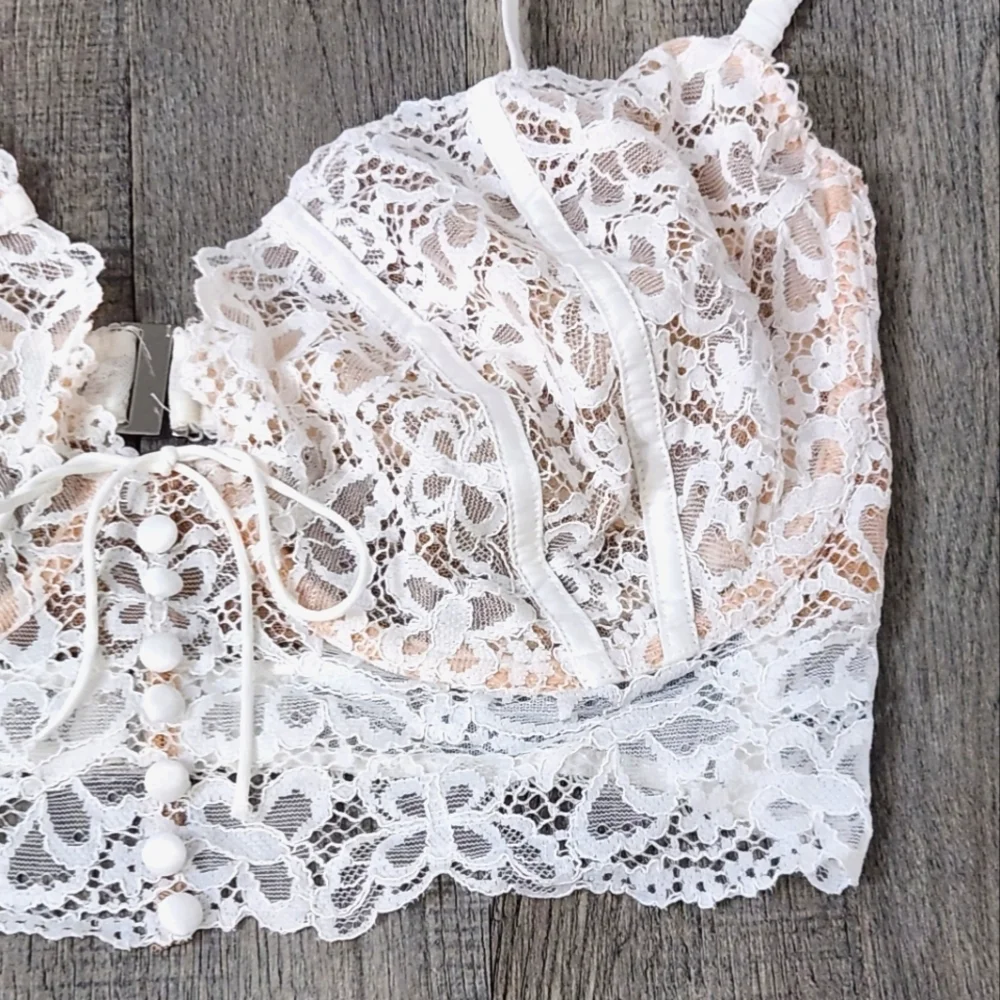 New!For Love and Lemons‎ Butterfly Lace Underwire Bra